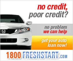 Get a bad credit auto loan online with 1800FreshStart.