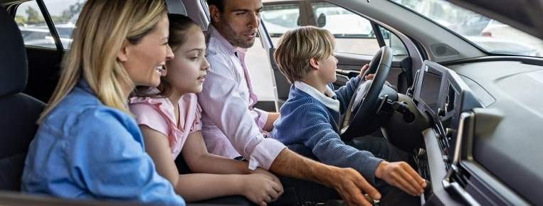 Looking at key features when buying a family car.